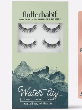FlutterHabit Water Lily Lash Clusters 8-14mm C Curl Mixed Black Brown